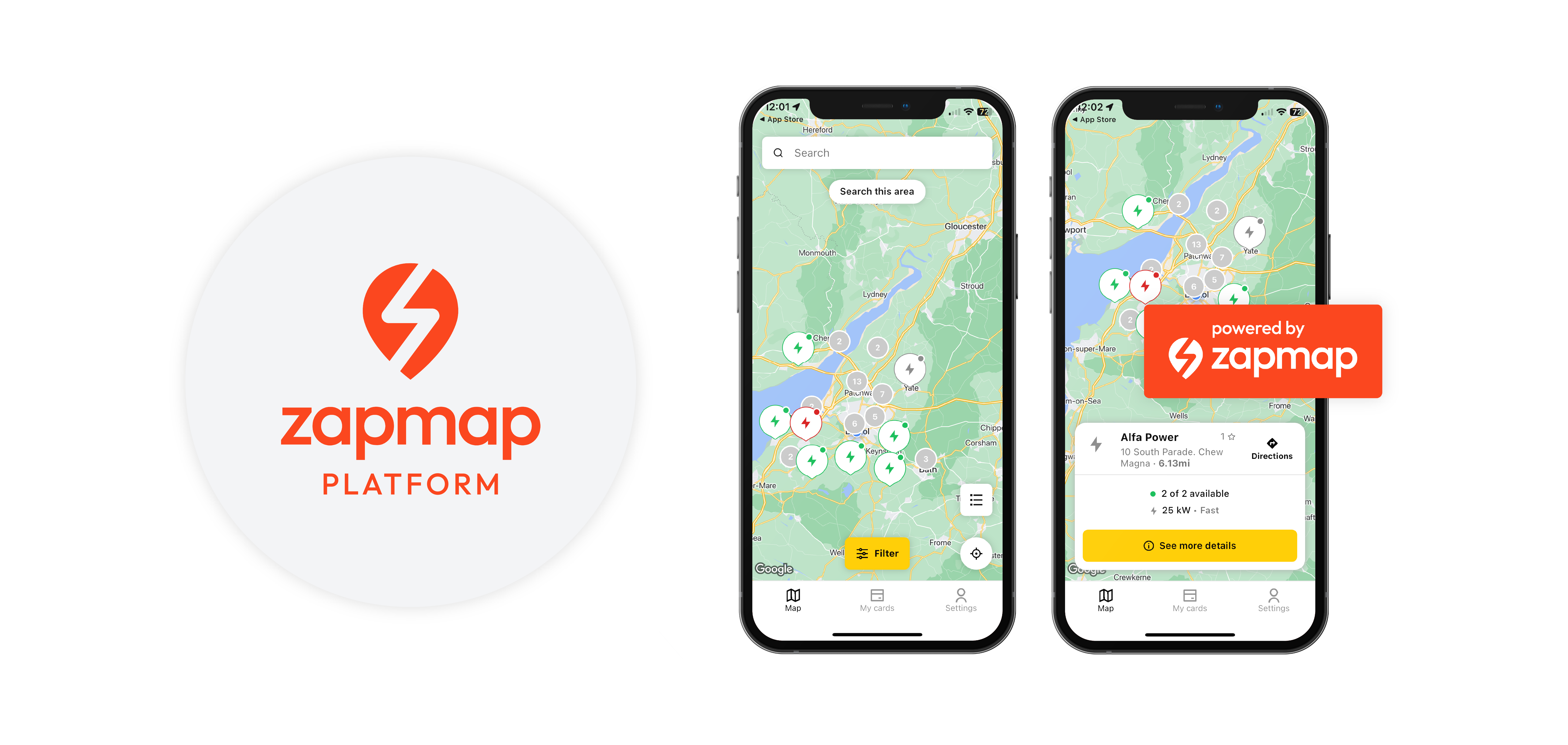 Allstar app with Zapmap API