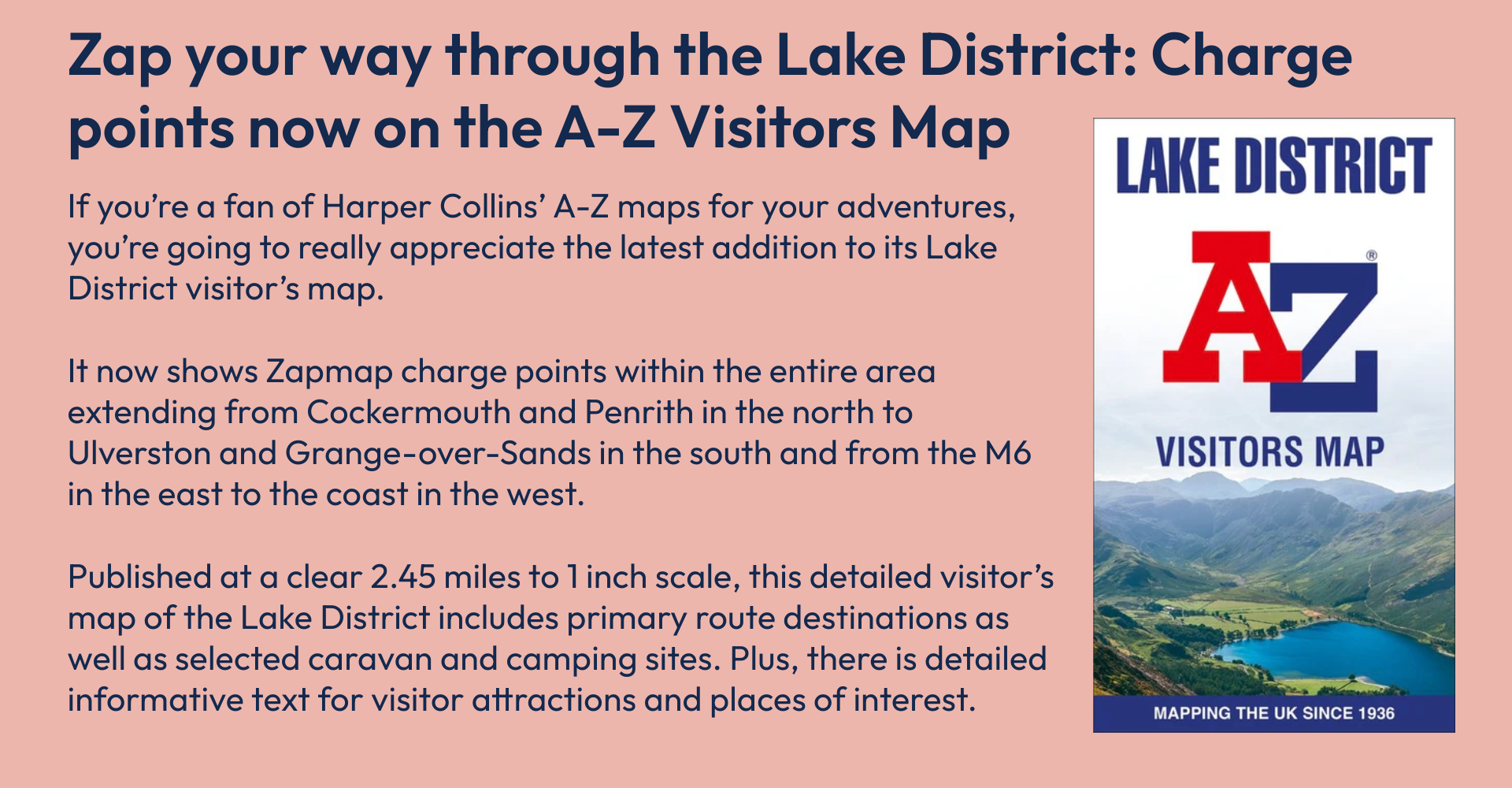 Lake District A-Z visitors map info box