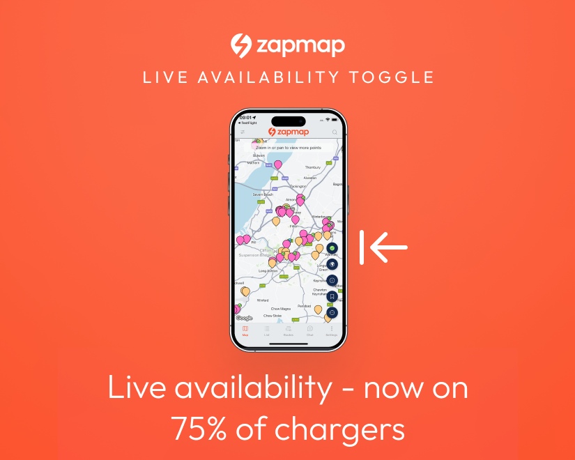 Zapmap live availability toggle