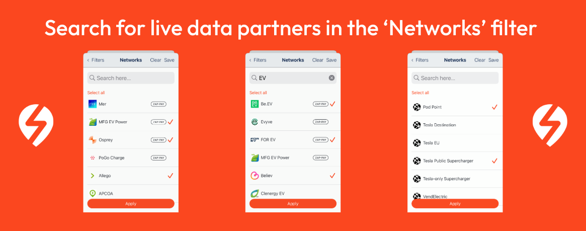 How to search for live data partners on Zapmap