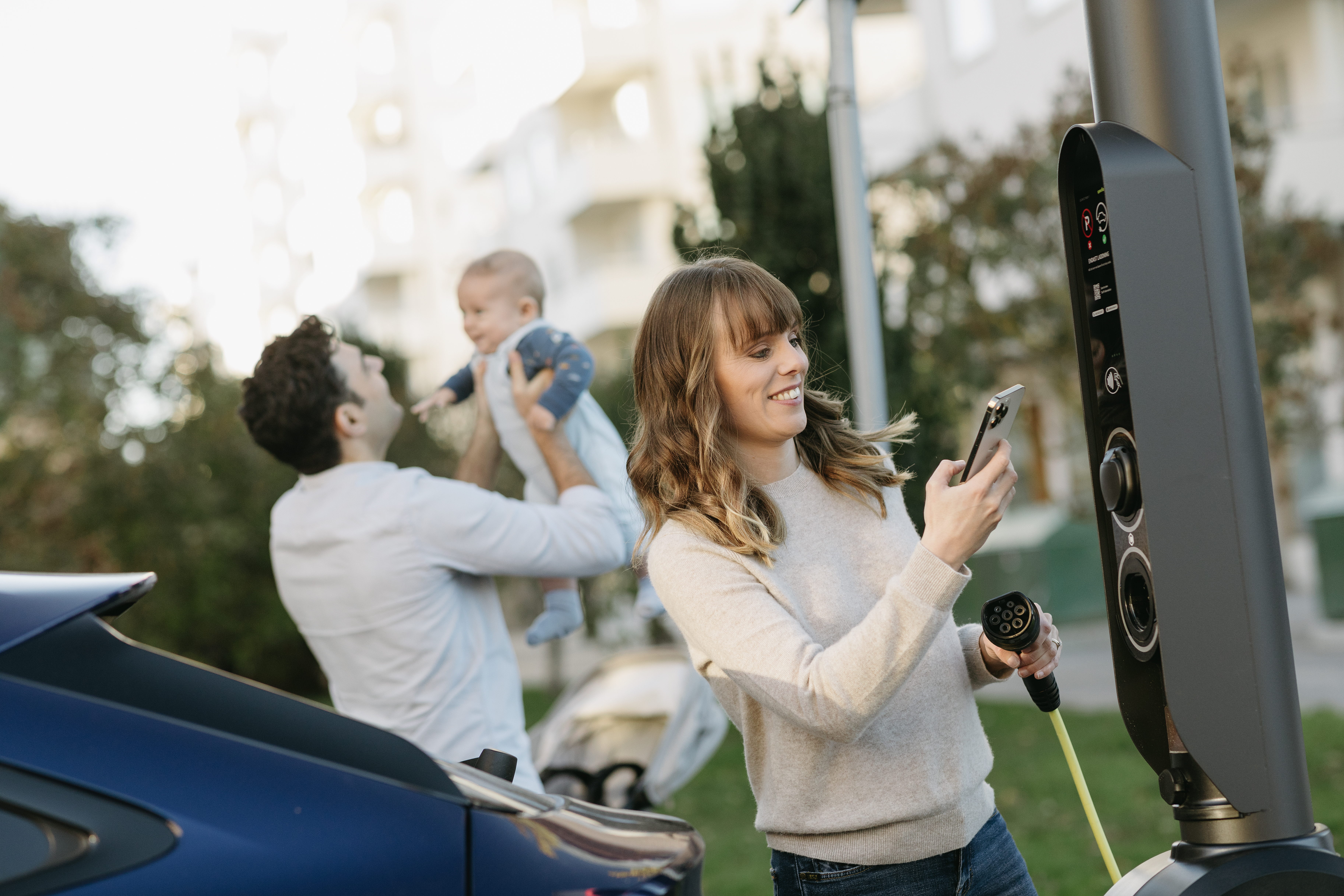 Qwello charge points in use