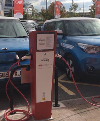 Rolec charge points give Kia dealerships a boost