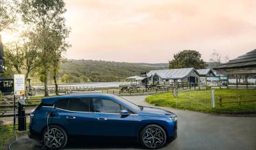 BMW charging at Lake District