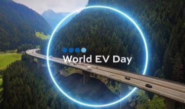 World EV Day logo and imagery